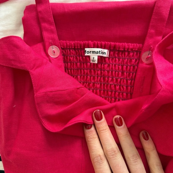 Reformation Vancouver Linen Set in Corvette 2 - Picture 3 of 4